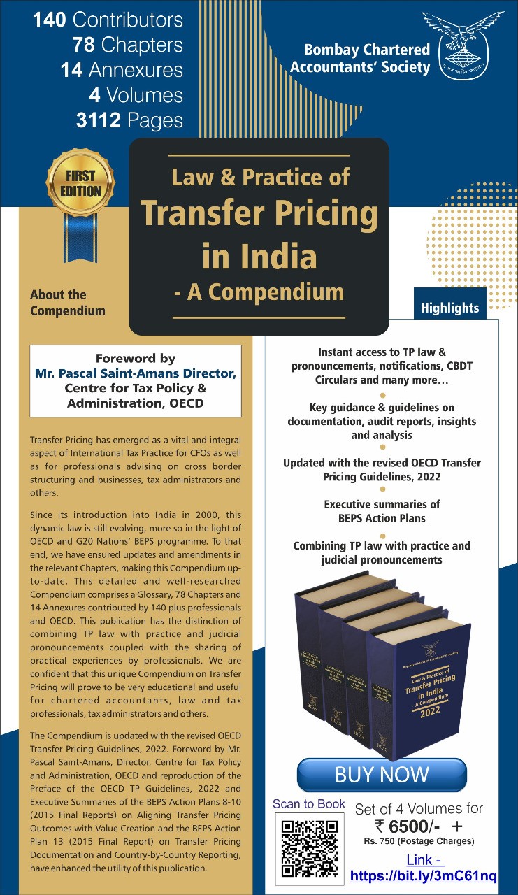 Law and Practice of Transfer Pricing in India – A Compendium