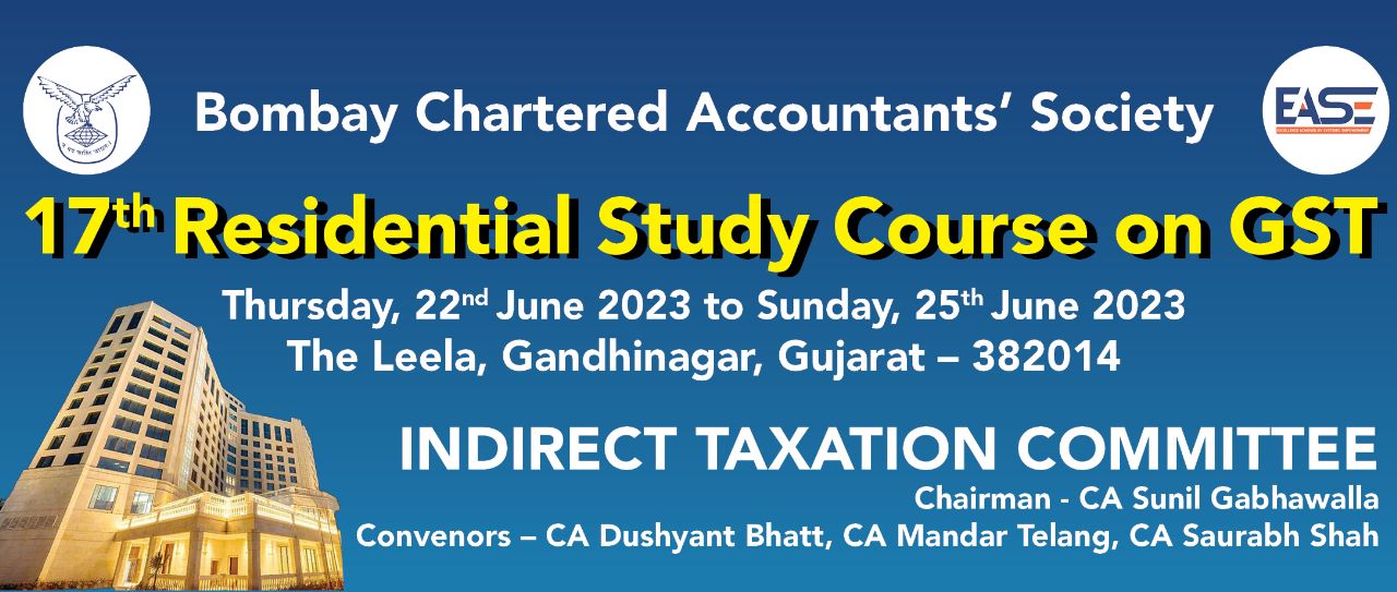 17th Residential Study Course on GST