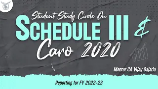 Schedule III and CARO 2020  reporting for FY 2022-23 | Nidhi Patade