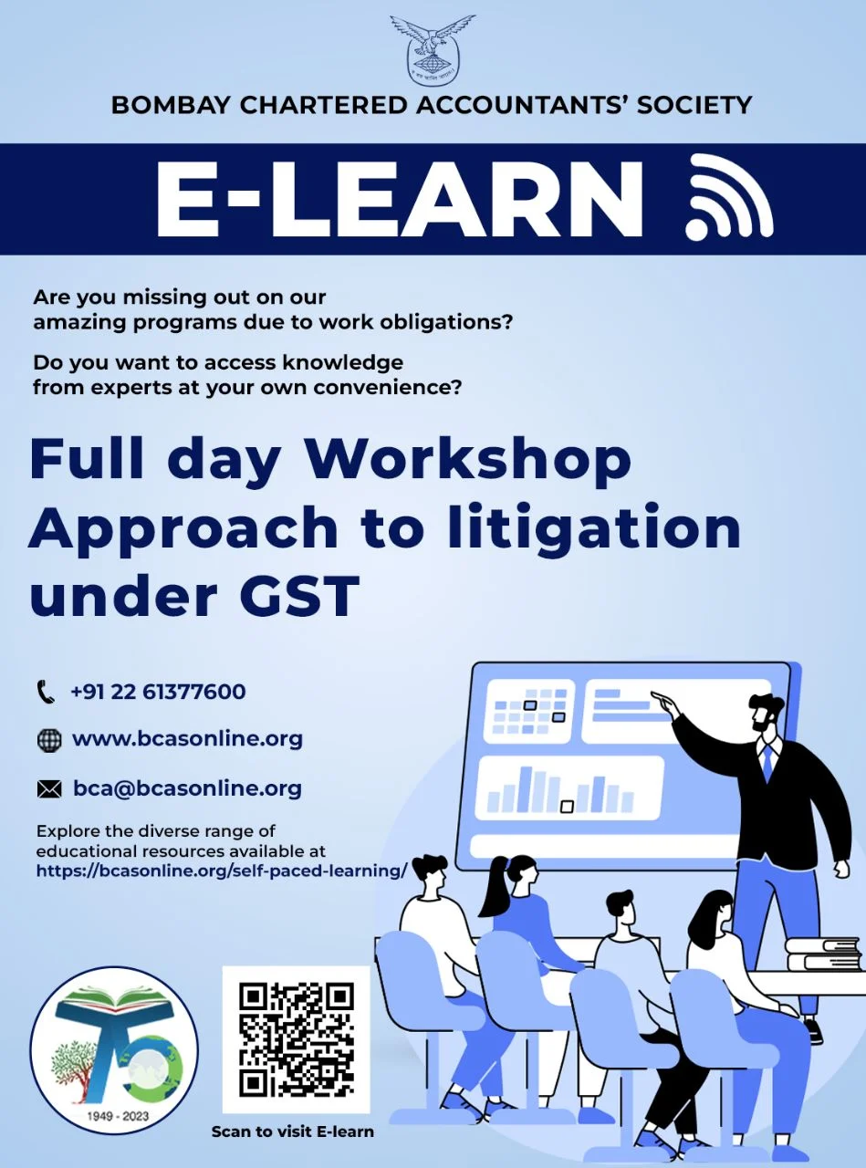 Full-day Workshop – Approach to litigation under GST (held in March 2023)