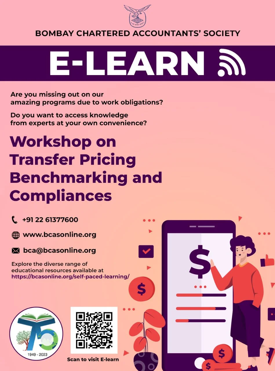 1 Day Workshop on Transfer Pricing Benchmarking and Compliances (held in October 2023)