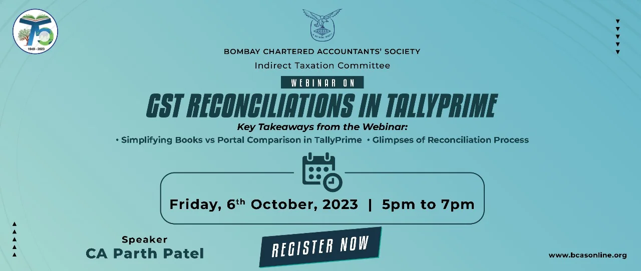 Webinar on GST Reconciliations in TallyPrime