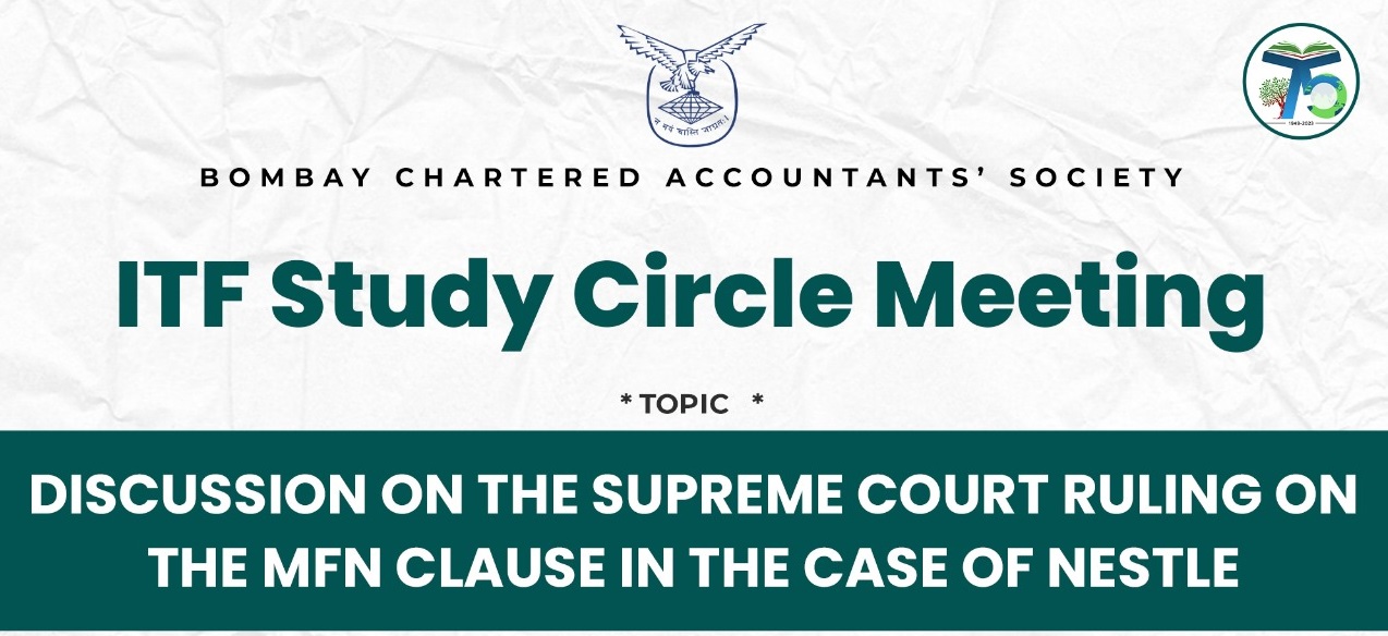 ITF Study Circle Meeting – “Discussion on the Supreme Court Ruling on the MFN clause in the case of Nestle”