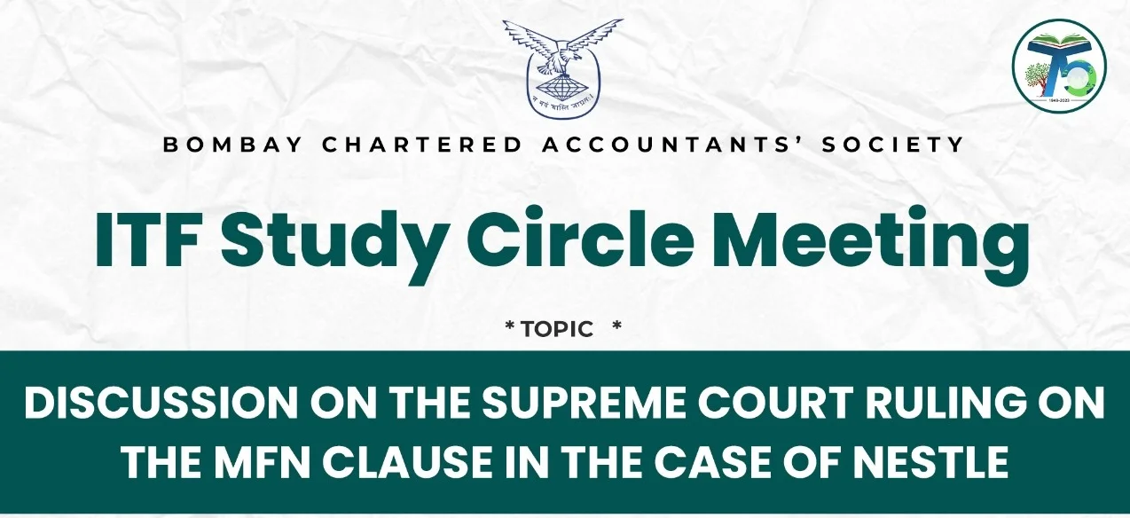 ITF Study Circle Meeting – “Discussion on the Supreme Court Ruling on the MFN clause in the case of Nestle”