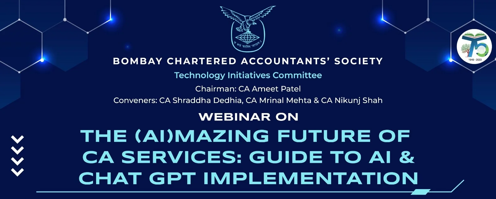 Webinar on “The (AI)mazing Future of CA Services: Guide to AI & Chat GPT Implementation”