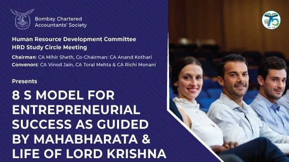 HRD Study Circle Meeting on “8 S Model for Entrepreneurial Success as Guided by Mahabharata and Life of Lord Krishna”