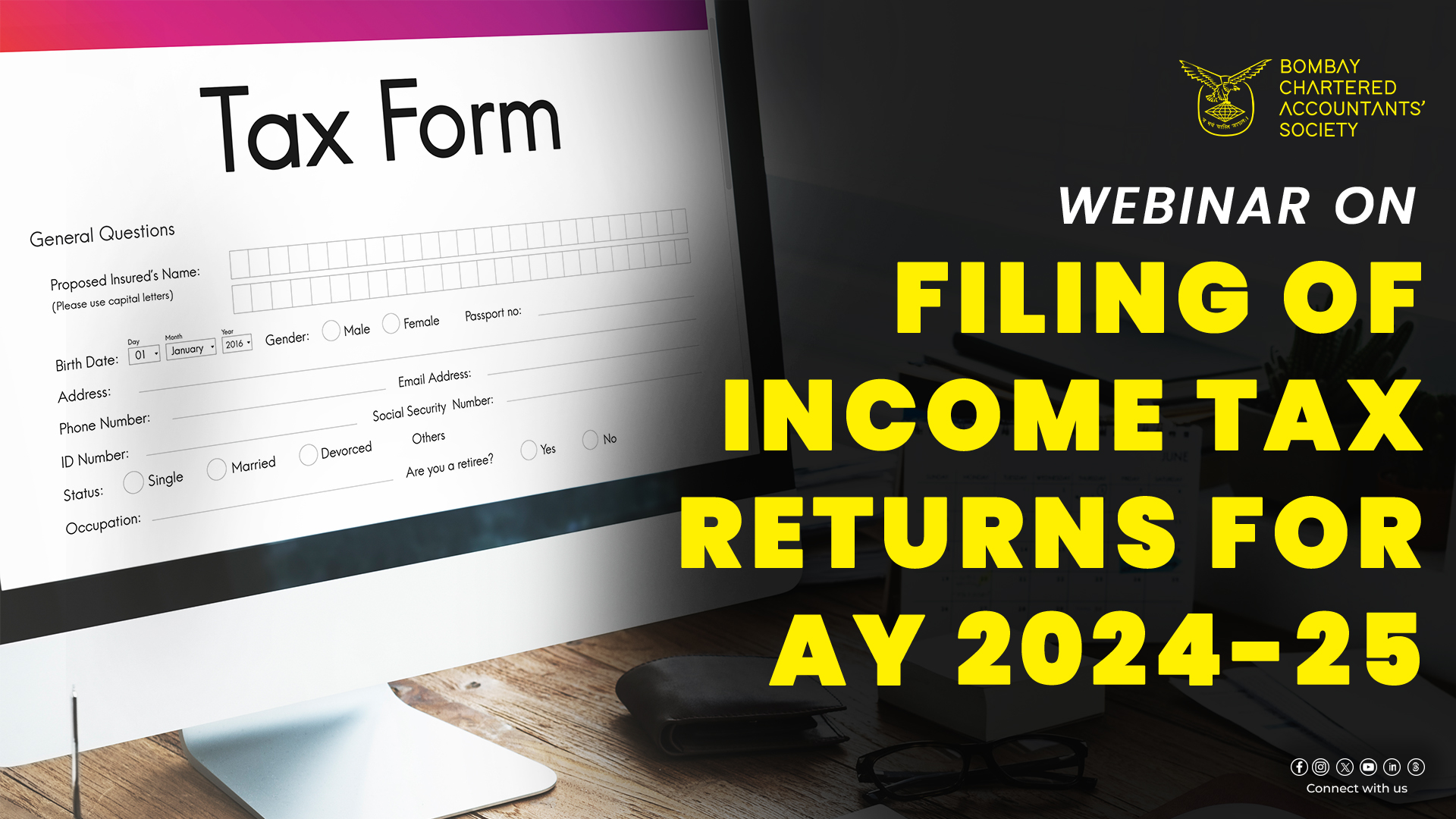 Webinar on Filing of Income Tax Returns for AY 2024 25