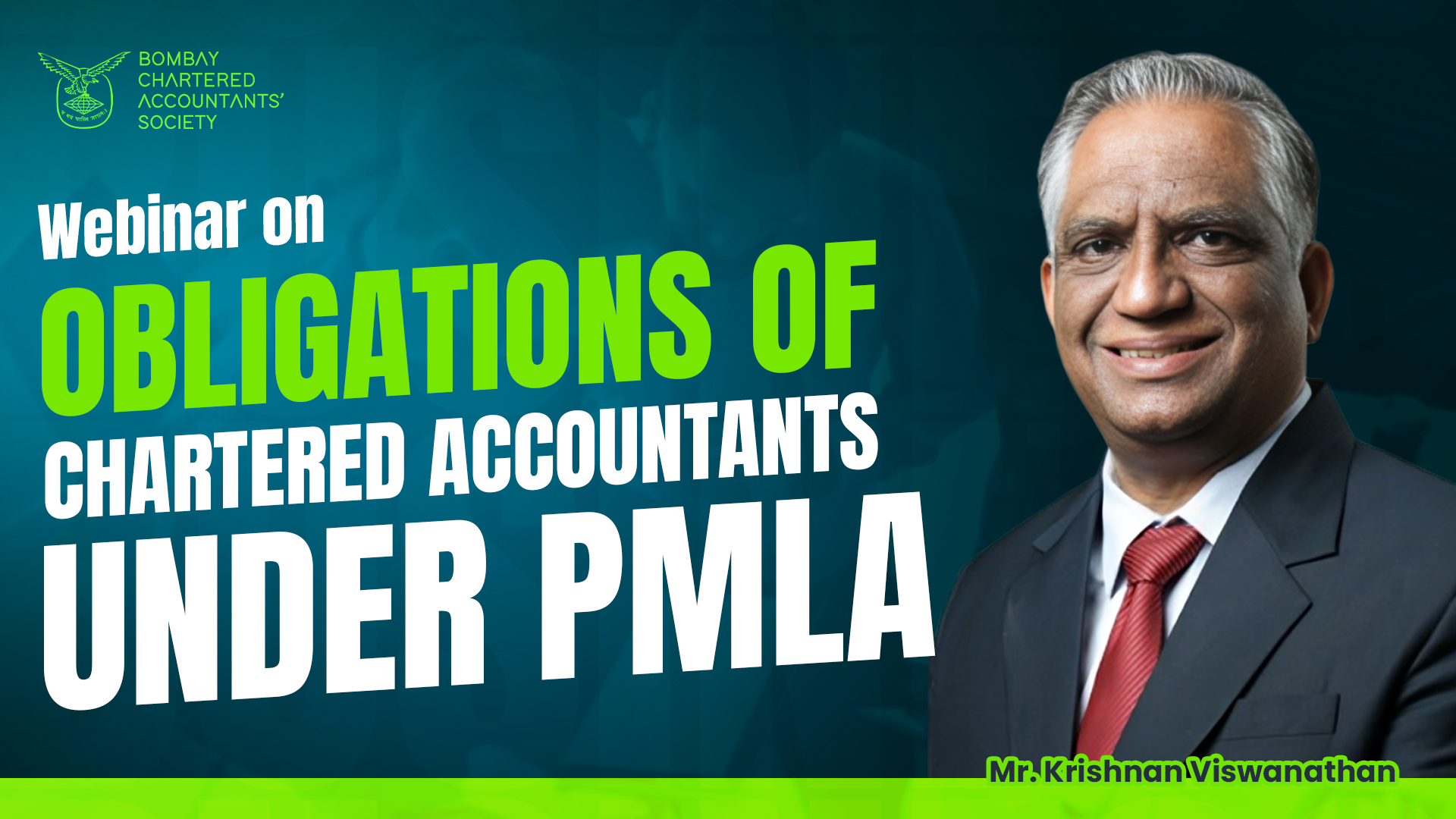 Webinar on ‘Obligations of Chartered Accountants under PMLA’