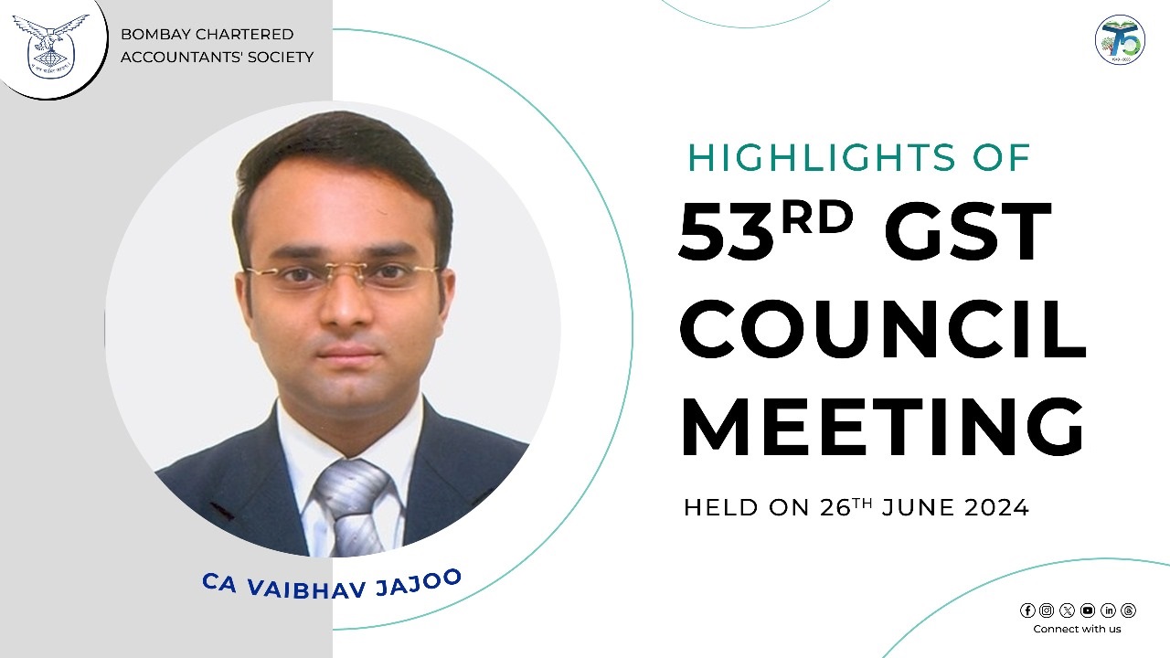Highlights of 53rd GST Council Meeting