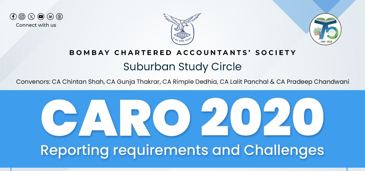 Suburban Study Circle on CARO 2020 – Reporting requirements and Challenges