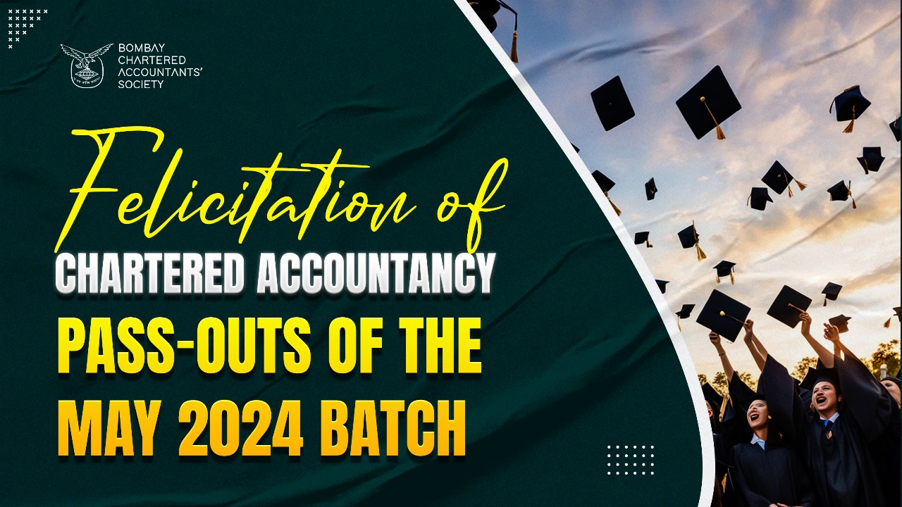 Felicitation of Chartered Accountancy Pass-Outs of the May 2024 Batch