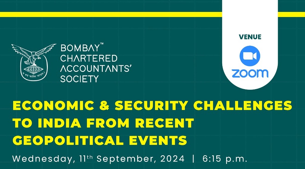 International Economics Study Group Meeting on “Economic & Security challenges to India from recent Geopolitical events”