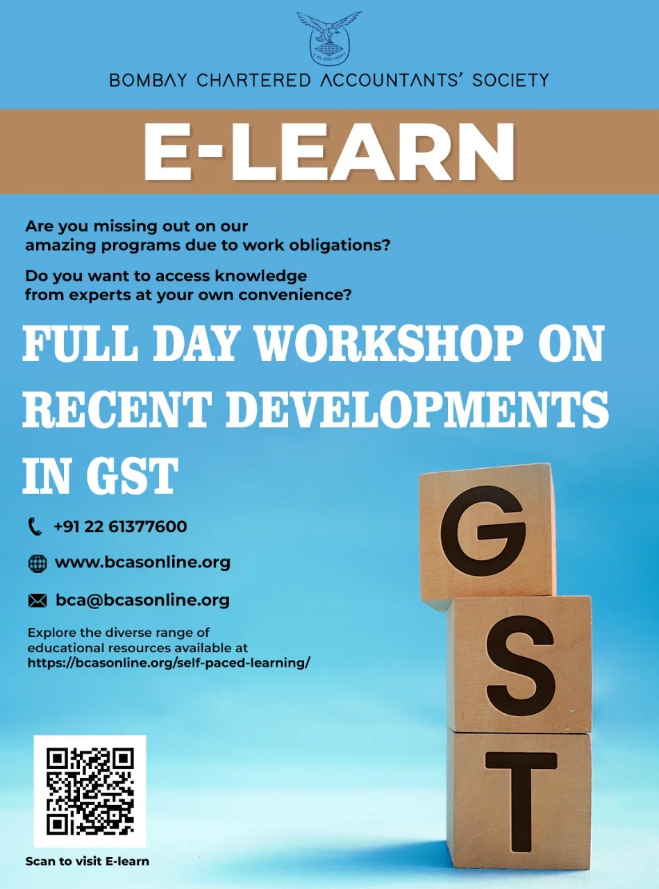 Full Day Workshop on Recent Developments in GST