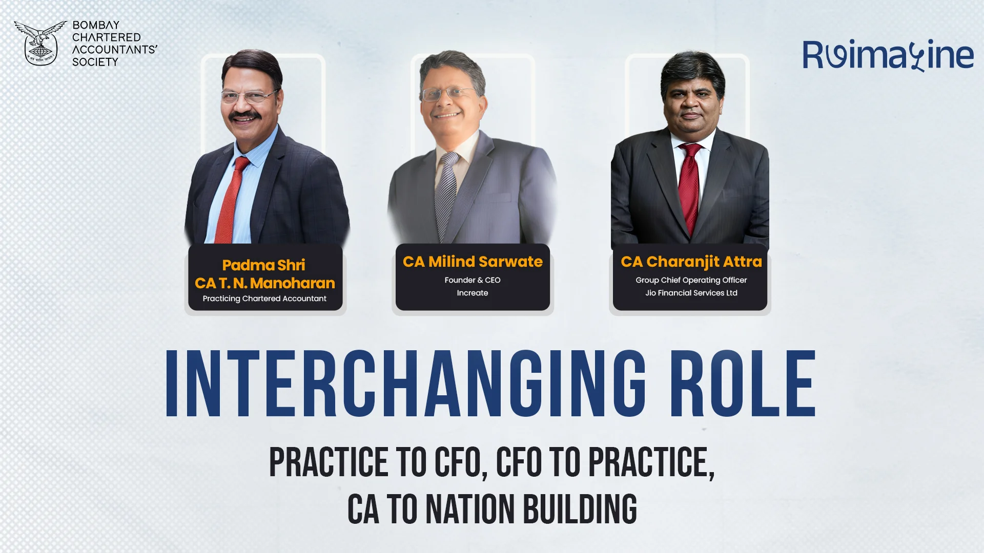Interchanging Roles – Practice to CFO, CFO to Practice, CA to Nation Building