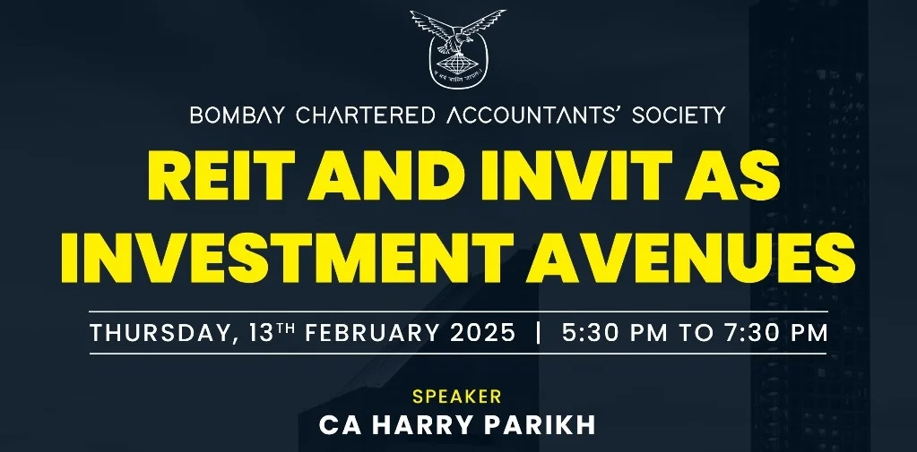 Finance, Corporate and Allied Law Study Circle Meeting on “REIT n InvIT as Investment Avenues”