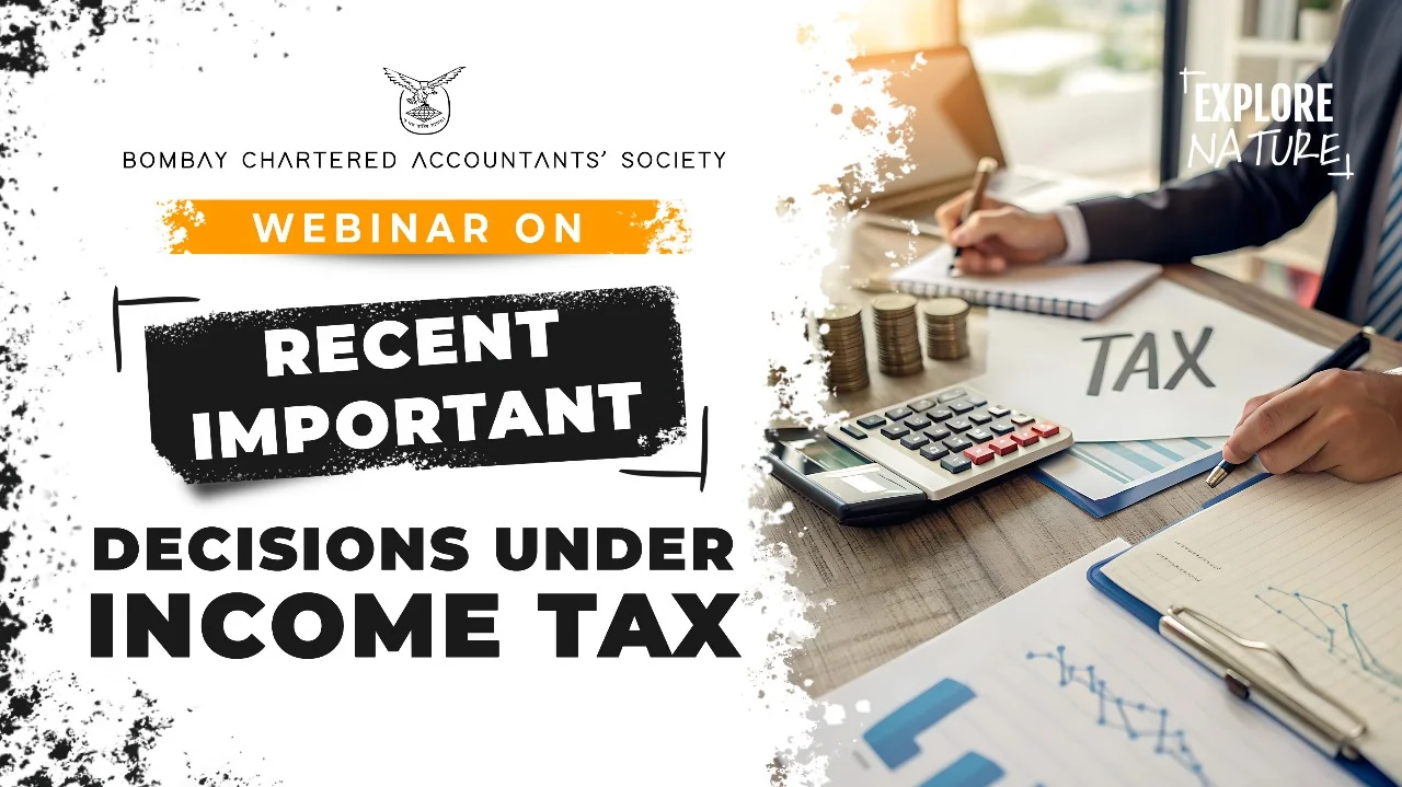 Webinar on Recent Important Decisions under Income Tax