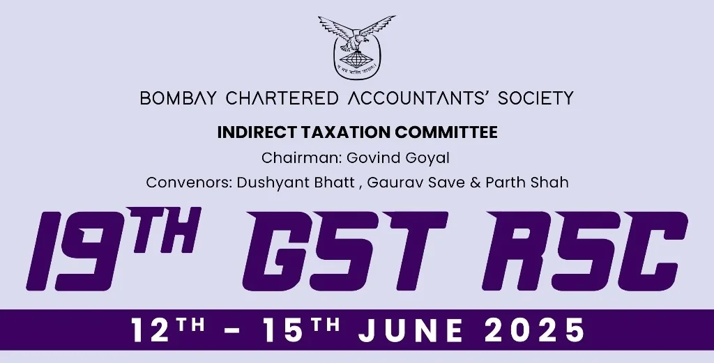 19th Residential Study Course on GST