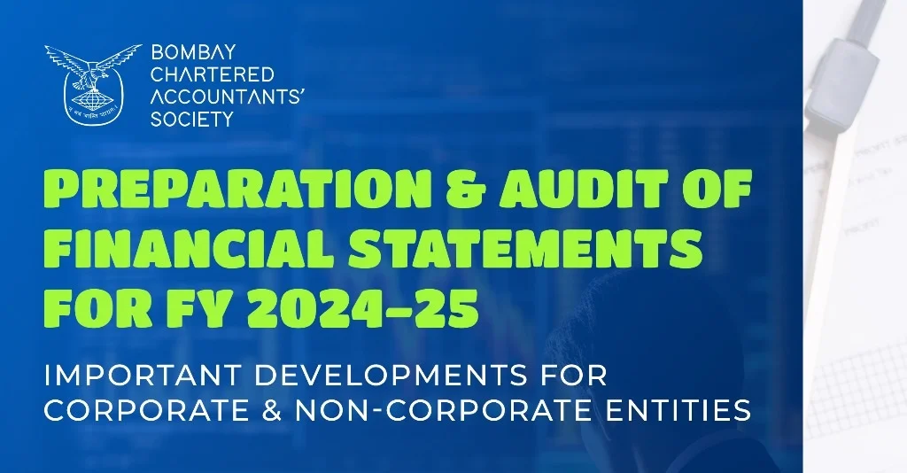 Lecture Meeting on “Preparation & Audit of Financial Statements for FY 2024-2025”