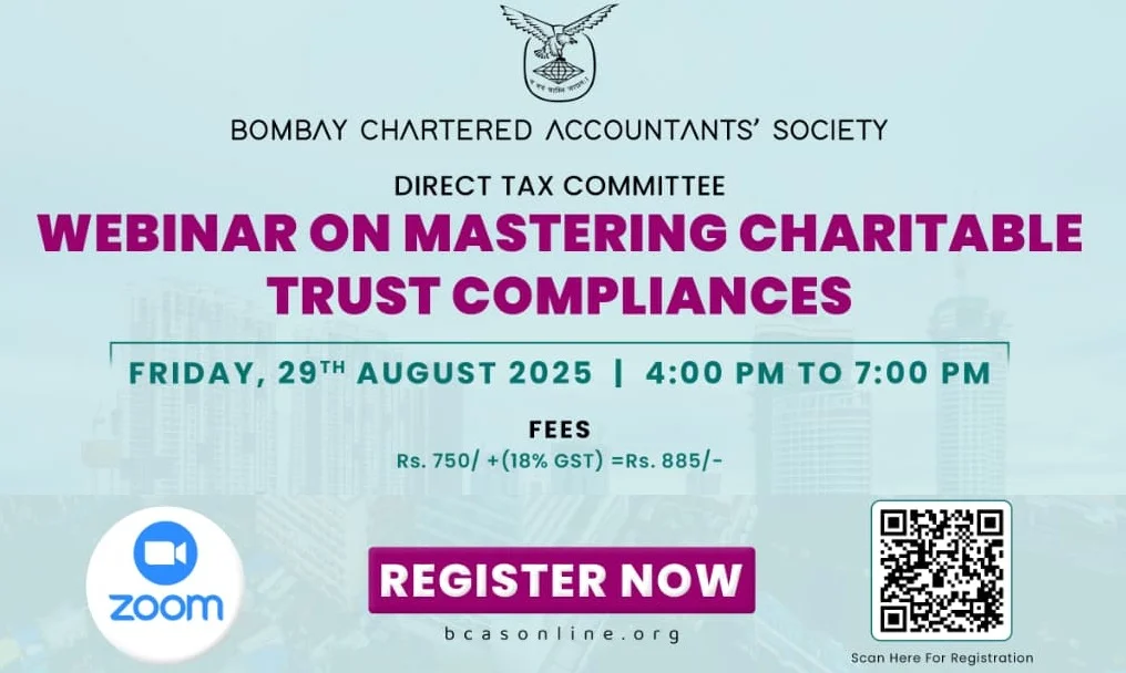 Webinar on Mastering Charitable Trust Compliances