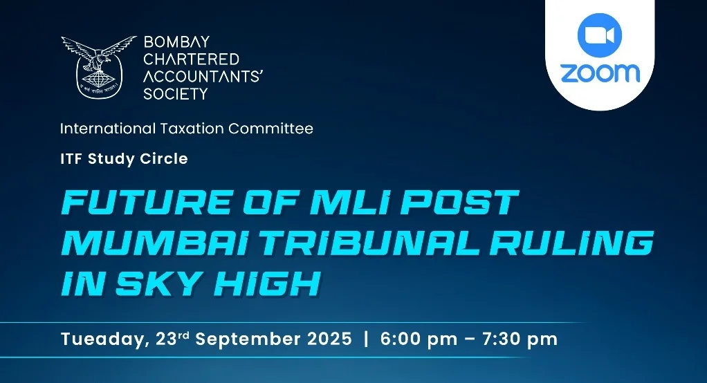 ITF Study Circle Meeting on “Future of MLI Post Mumbai Tribunal Ruling in Sky High”