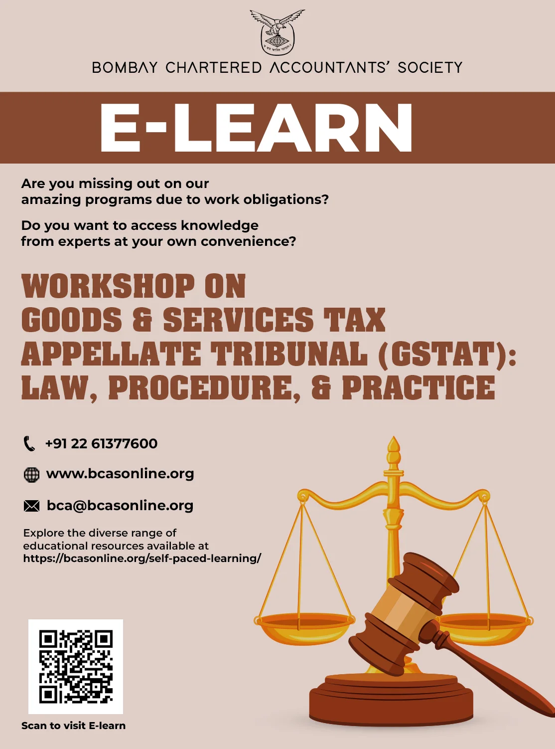 Workshop on Goods and Services Tax Appellate Tribunal (GSTAT): Law, Procedure, and Practice