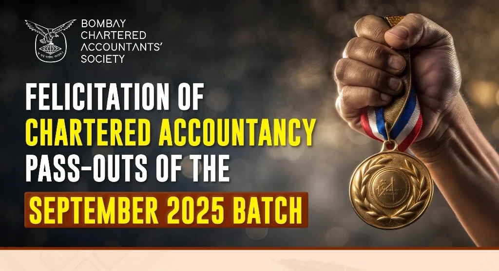 Felicitation of Chartered Accountancy pass-outs of the September 2025 Batch