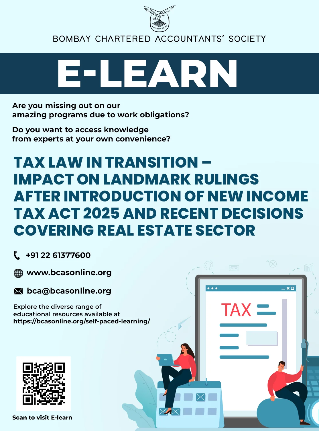 Webinar on Tax Law in Transition – Impact on Landmark Rulings after Introduction of New Income Tax Act 2025 and Recent decisions covering Real Estate sector