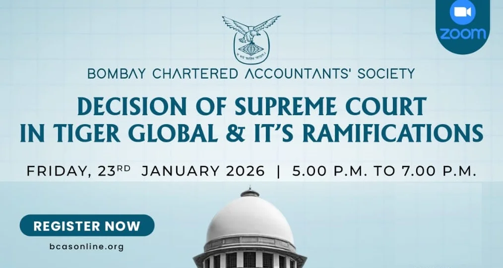 Lecture Meeting on Decision of Supreme Court in Tiger Global and it’s Ramifications