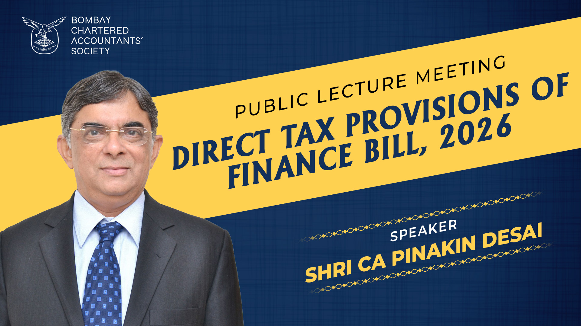 Public Lecture Meeting on Direct Tax Provisions of Finance Bill, 2026