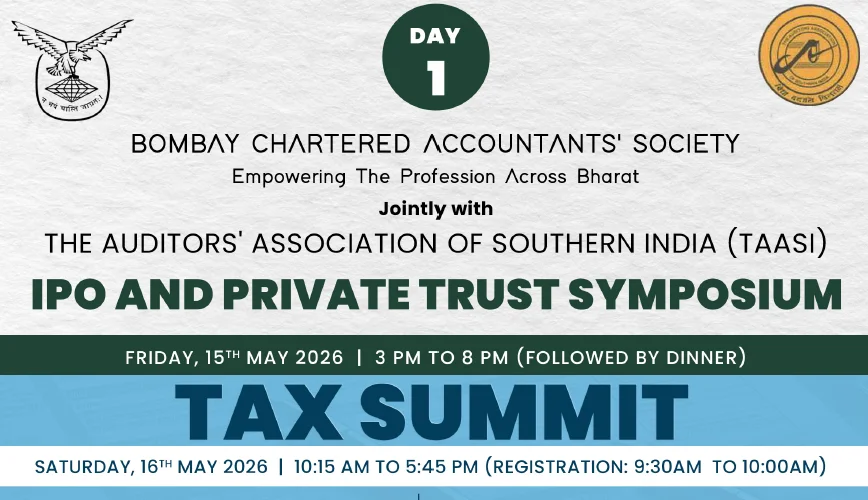 IPO Conclave and Tax Summit Jointly With TAASI Coimbatore